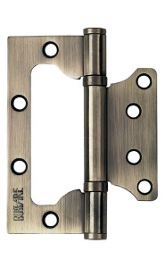 Петля накладная без врезки B020-U 100X75X2.5-2BB-1AB (бронза)