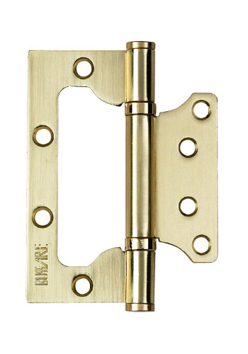 Петля накладная без врезки B020-U 100X75X2.5-2BB-1SG (матовое золото)